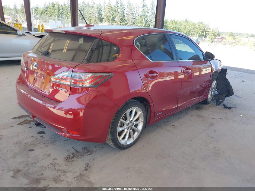 Vin: jthkd5bh7c2106157, lot: 45770020, lexus ct 200h premium 20124