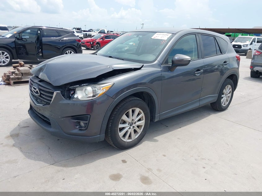 Vin: jm3ke4cy3g0783836, lot: 45770075, mazda cx-5 touring 20162