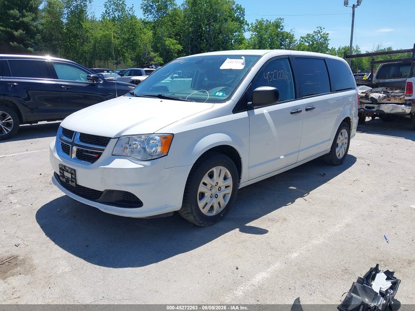 Vin: 2c4rdgbg0kr547616, lot: 45770087, dodge grand caravan se 20192