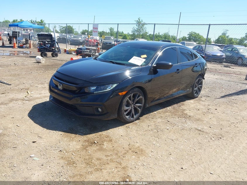 Vin: 19xfc2f89le025386, lot: 45770118, honda civic sport 20202