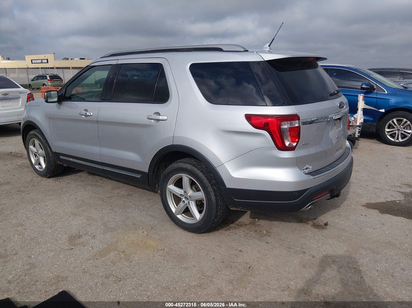 Vin: 1fm5k7d80jgc85991, lot: 45770139, ford explorer xlt 20183