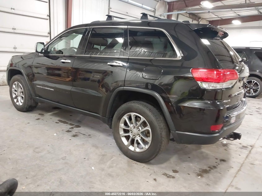 Vin: 1c4rjfbg9gc414906, lot: 45770140, jeep grand cherokee limited 20163