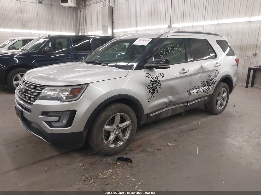 Vin: 1fm5k8d87ggb08756, lot: 45770148, ford explorer xlt 20162