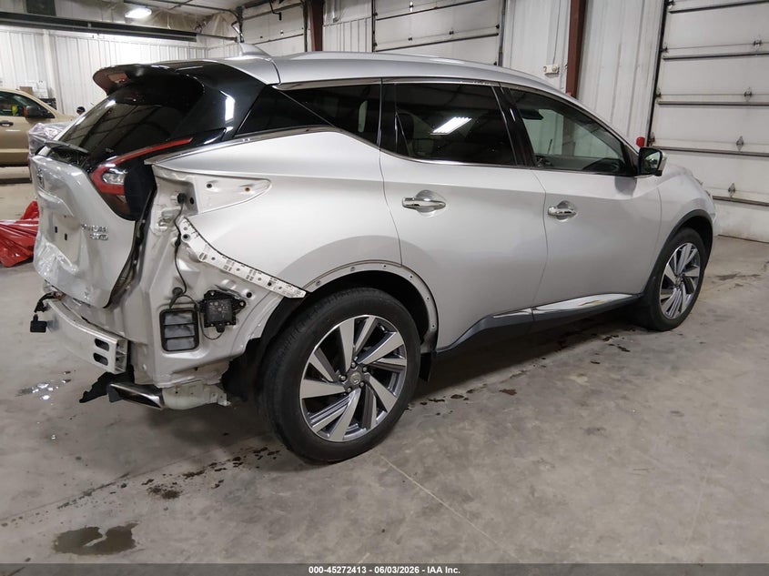 Vin: 5n1az2ds2ln130544, lot: 45770237, nissan murano platinum intelligent awd 20204