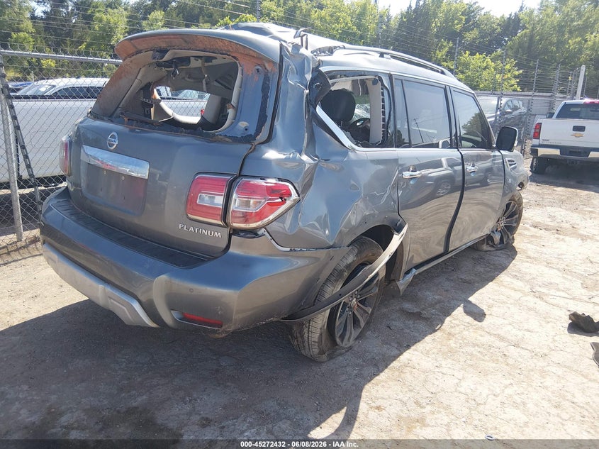 Vin: jn8ay2nc3jx501523, lot: 45770256, nissan armada platinum 20184
