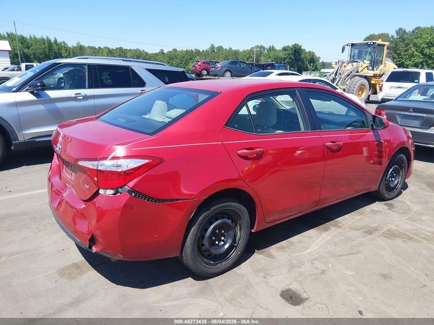 Vin: 2t1burhe1gc637593, lot: 45770260, toyota corolla le 20164