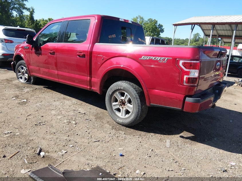 Vin: 1ftew1ep7jfa75938, lot: 45770265, ford f-150 xlt 20183
