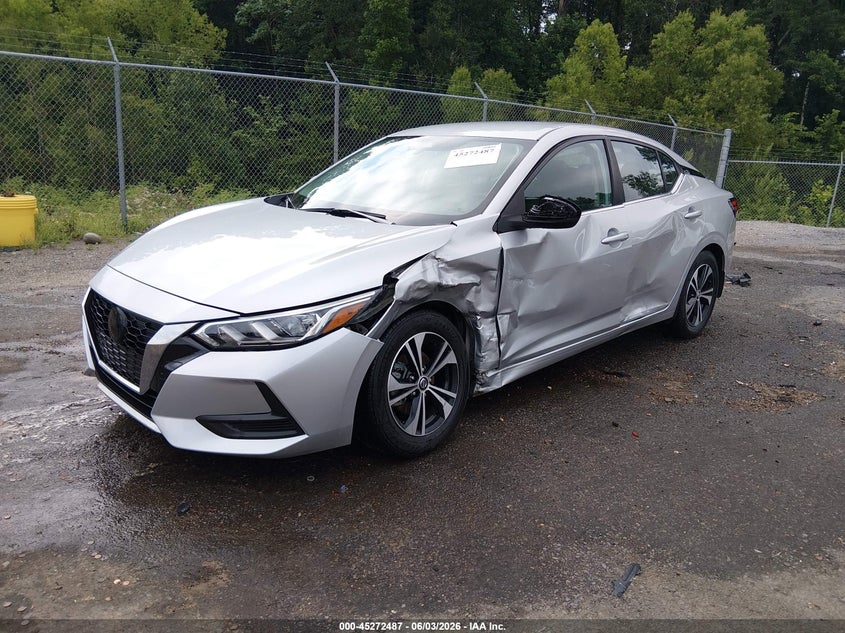 Vin: 3n1ab8cv1ny274750, lot: 45770311, nissan sentra sv xtronic cvt 20222