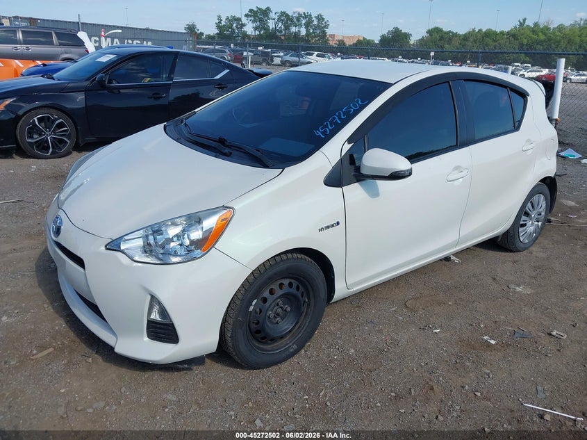 Vin: jtdkdtb31e1080304, lot: 45770326, toyota prius c one 20142