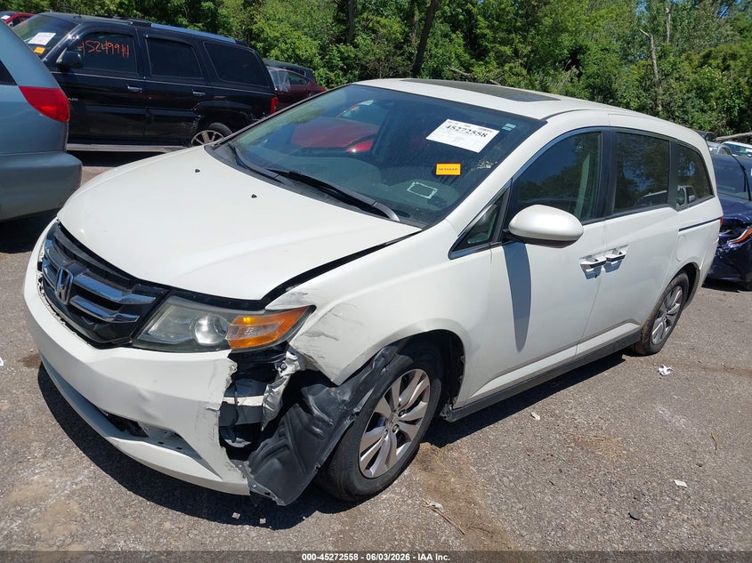 Vin: 5fnrl5h67gb051639, lot: 45770382, honda odyssey ex-l 20162