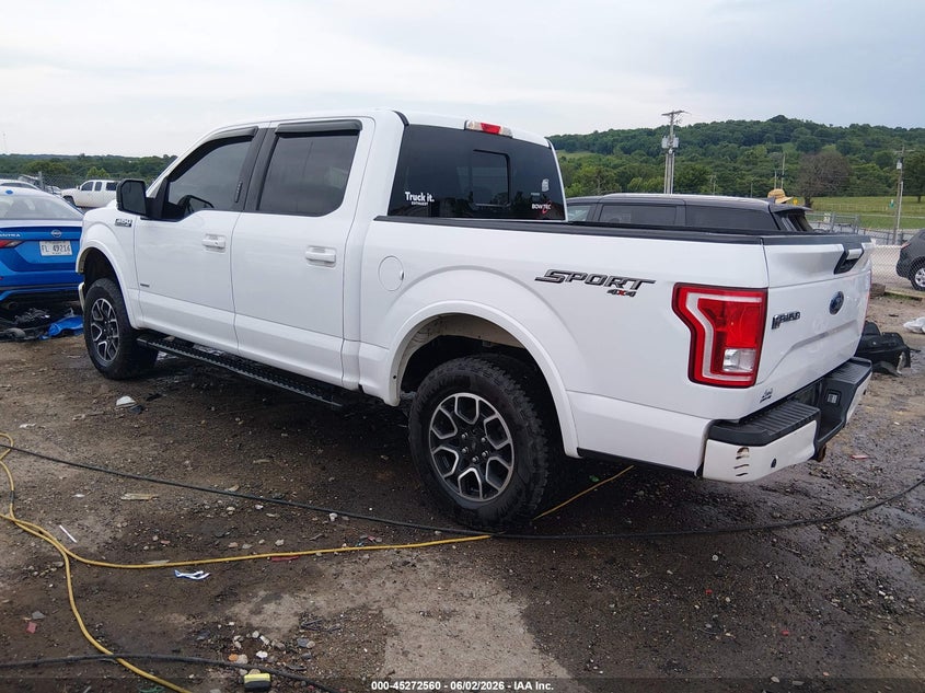 Vin: 1ftew1ep6hkd66352, lot: 45770384, ford f-150 xlt 20173
