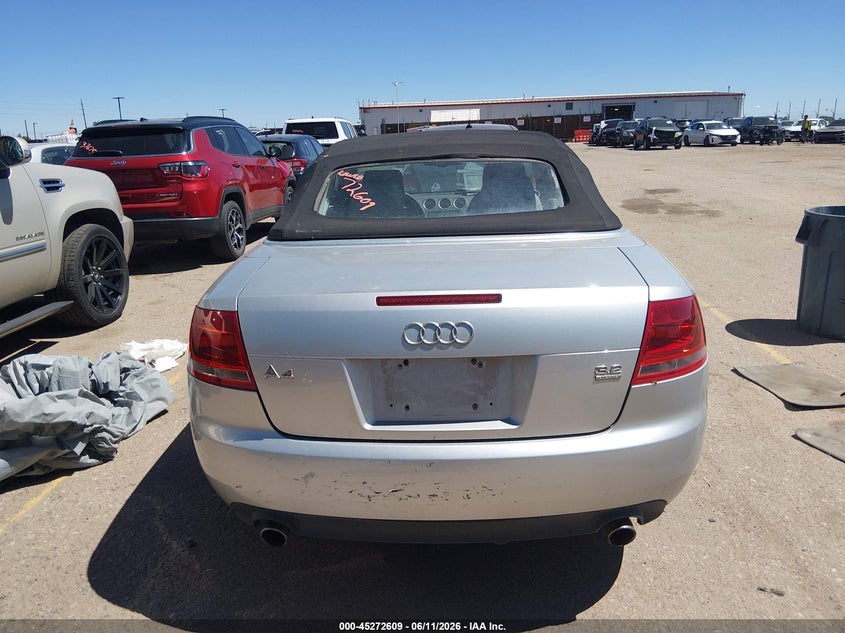 2007 Audi A4 3.2 VIN: WAUDH48H07K018716 Lot: 45272609