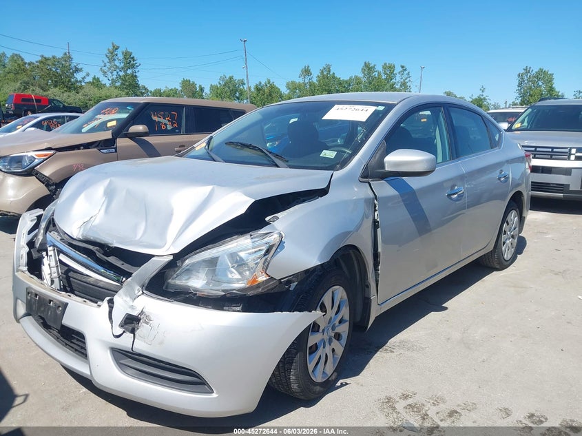 Vin: 3n1ab7ap1ey283673, lot: 45770468, nissan sentra sv 20142