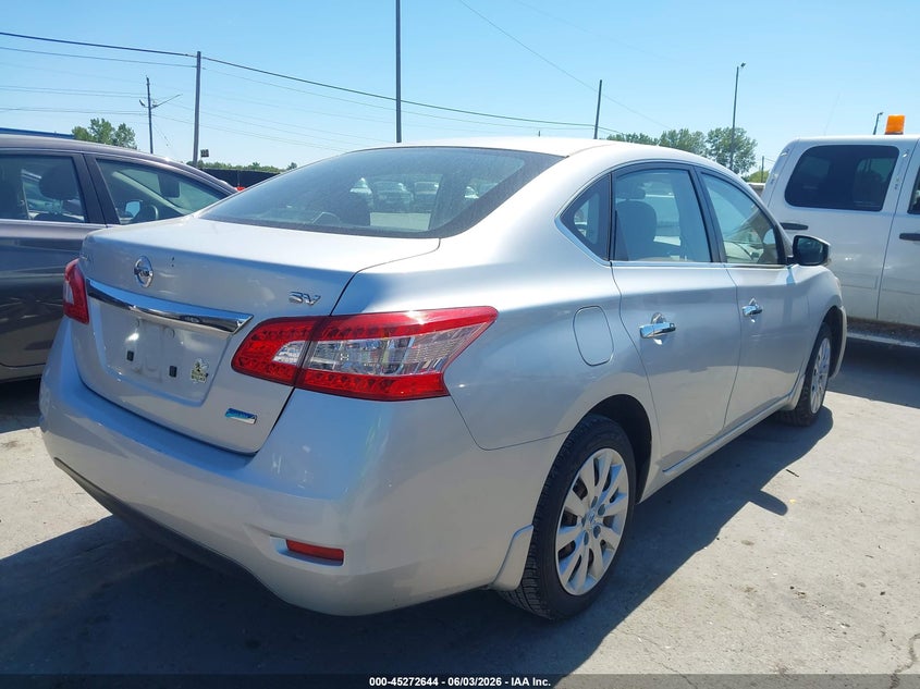 Vin: 3n1ab7ap1ey283673, lot: 45770468, nissan sentra sv 20144