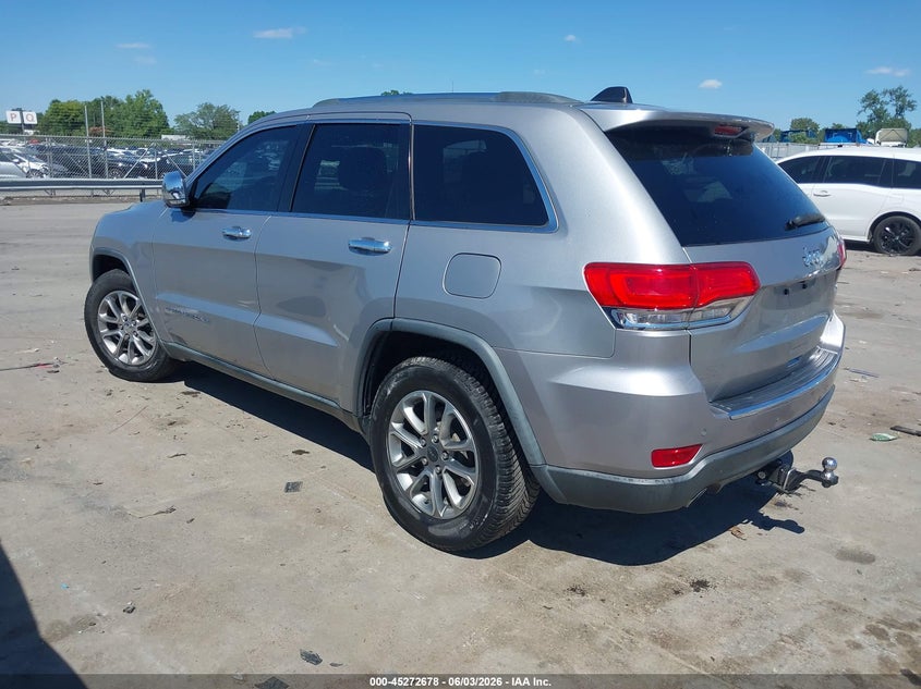 Vin: 1c4rjebg0ec322283, lot: 45770502, jeep grand cherokee limited 20143