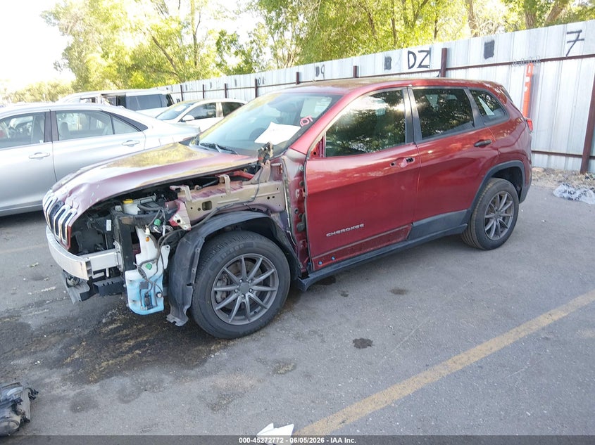 Vin: 1c4pjmab7gw110022, lot: 45770596, jeep cherokee sport 20162