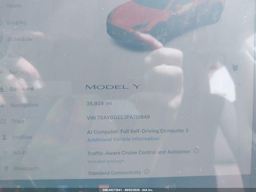 2023 Tesla Model Y Awd/Long Range Dual Motor All-Wheel Drive VIN: 7SAYGDEE3PA110949 Lot: 45272841