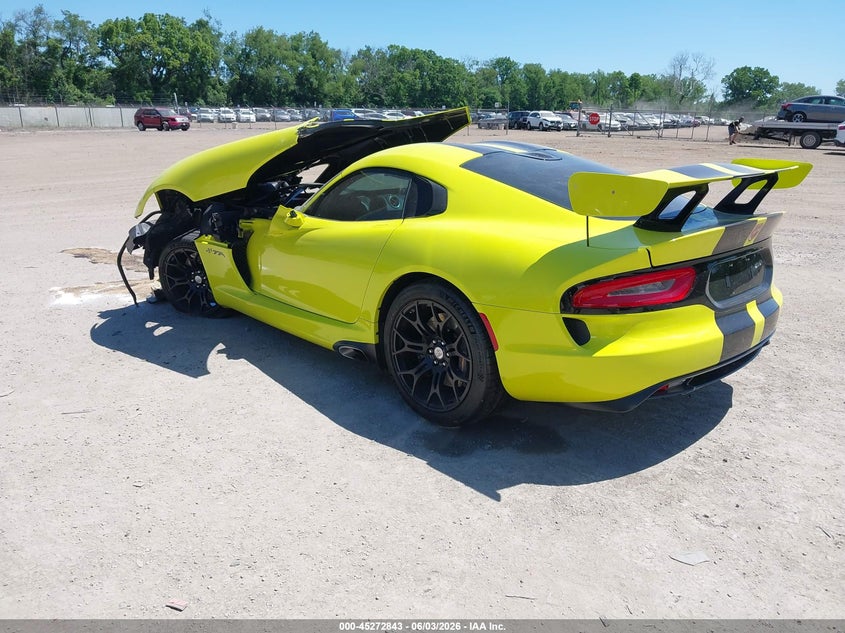 Vin: 1c3bdedz1gv100516, lot: 45770667, dodge viper gtc 20163