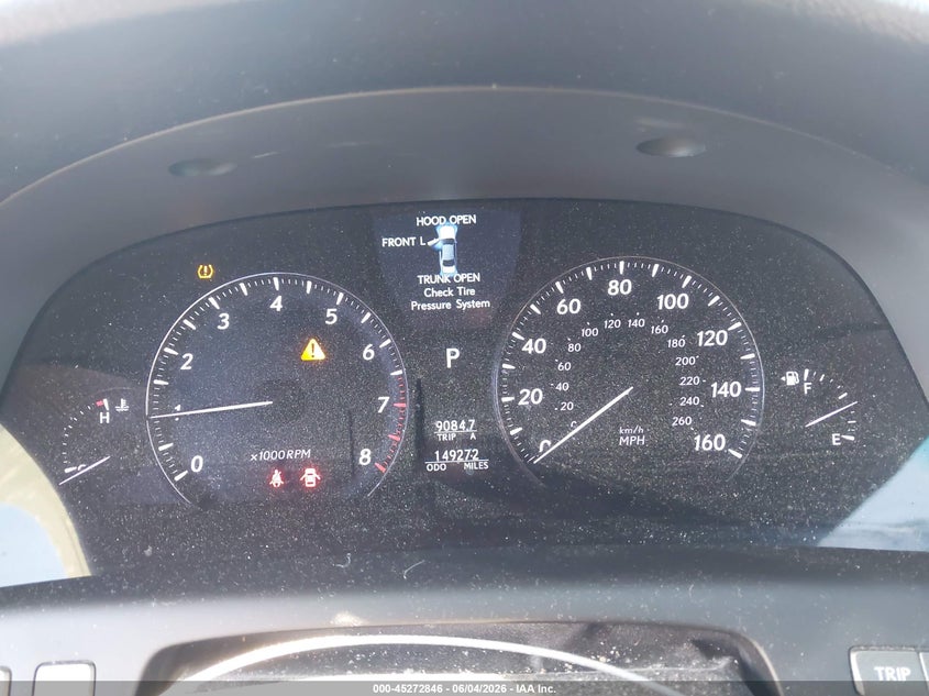 2007 Lexus Ls 460 VIN: JTHBL46F975021296 Lot: 45272846