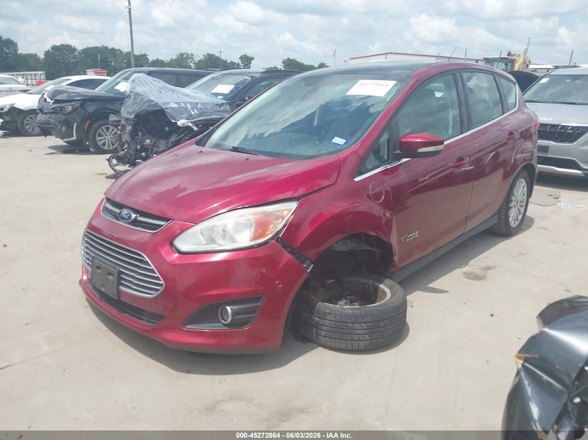 Vin: 1fadp5cu2dl507579, lot: 45770688, ford c-max energi sel 20132