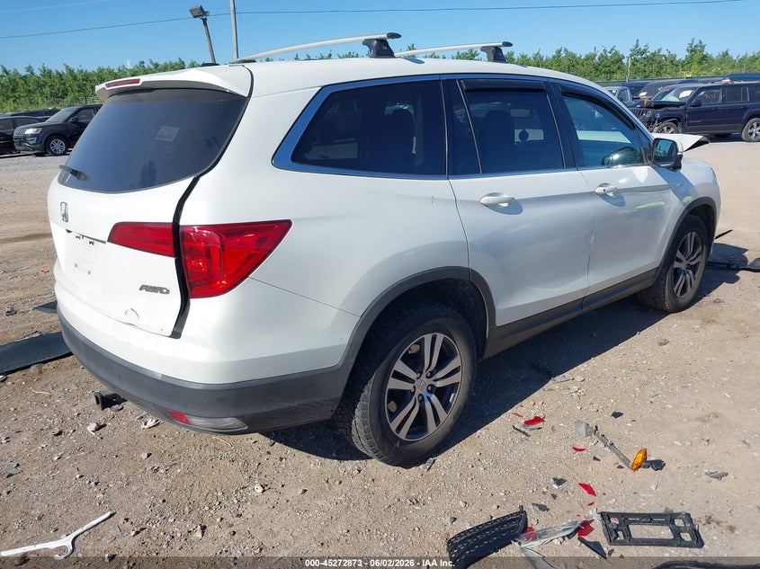 Vin: 5fnyf6h66jb036548, lot: 45770697, honda pilot ex-l 20184