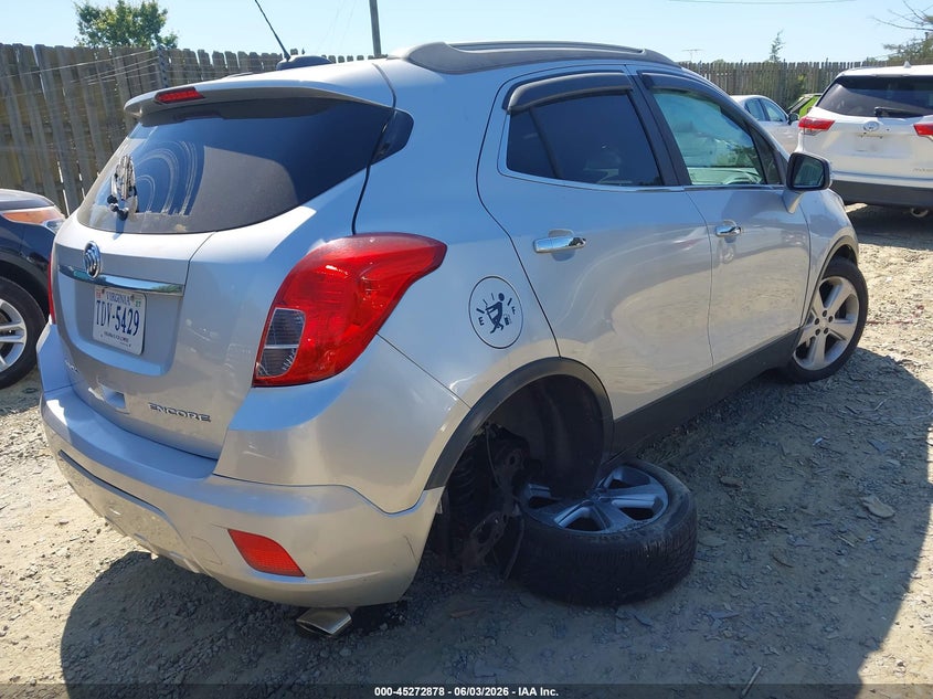 Vin: kl4cjbsbxgb750678, lot: 45770702, buick encore convenience 20164