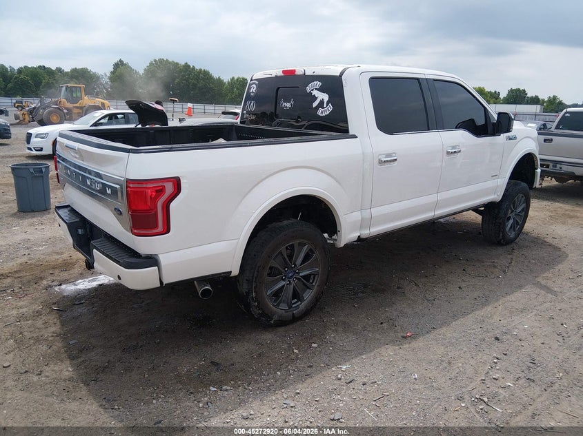 Vin: 1ftew1eg0gfa67818, lot: 45770744, ford f-150 platinum 20164