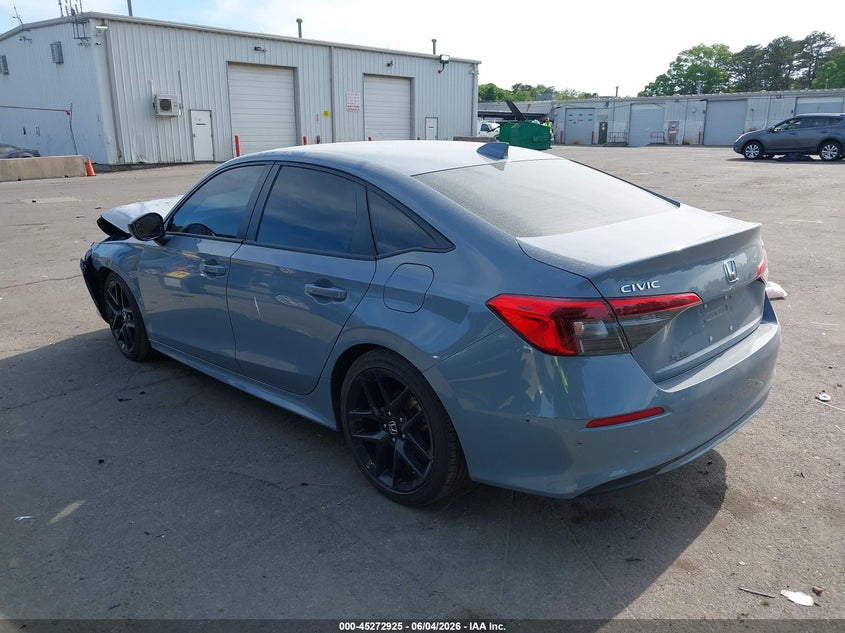 Vin: 2hgfe2f57rh588256, lot: 45770749, honda civic sport 20243