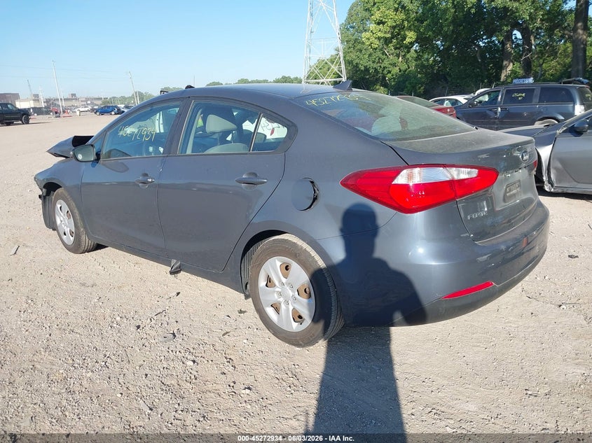 Vin: knafx4a65g5523640, lot: 45770758, kia forte lx 20163