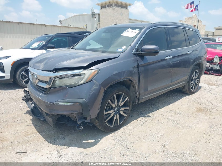 Vin: 5fnyf5h98mb000322, lot: 45770822, honda pilot 2wd touring 8 passenger 20212