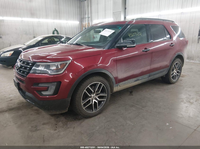 Vin: 1fm5k8gt3hgb03393, lot: 45771075, ford explorer sport 20172