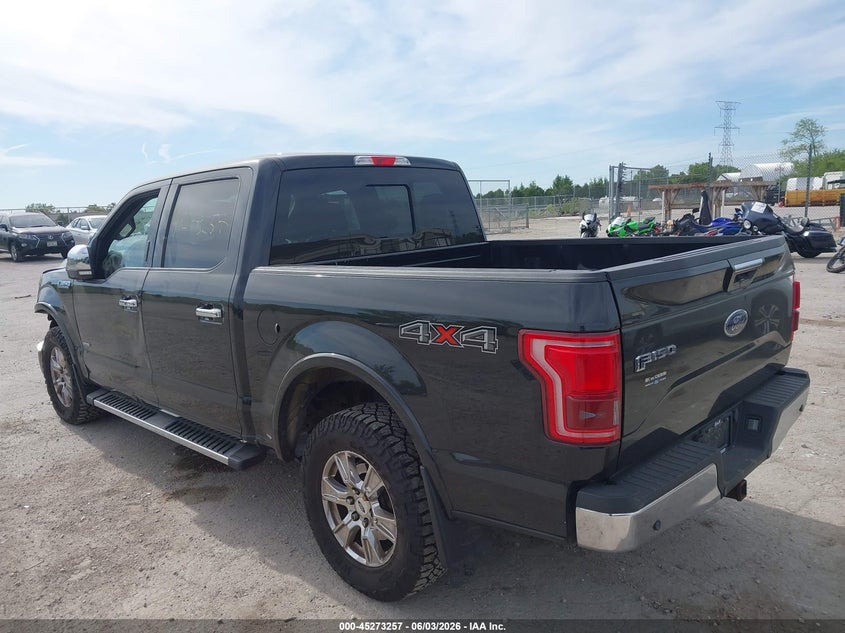 Vin: 1ftew1epxfkd05289, lot: 45771081, ford f-150 lariat 20153