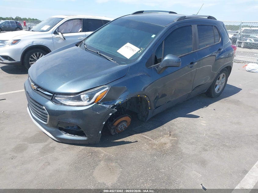 Vin: kl7cjpsbxmb328986, lot: 45771126, chevrolet trax awd lt 20212