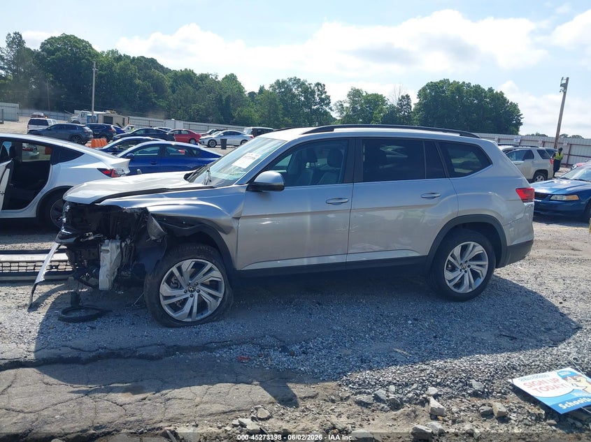 2021 Volkswagen Atlas 2.0T Se W/Technology VIN: 1V2WP2CA6MC591055 Lot: 45273398