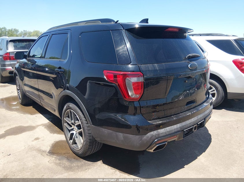 Vin: 1fm5k8gt2hgb03269, lot: 45771281, ford explorer sport 20173