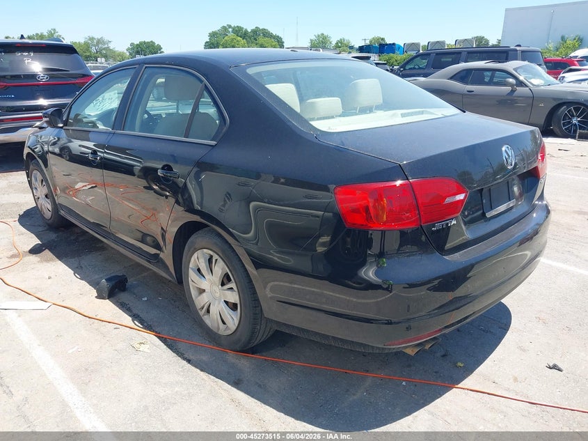 Vin: 3vwdx7aj7cm421256, lot: 45771339, volkswagen jetta 2.5l se 20123