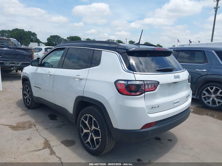 Vin: 3c4njdcn9st605853, lot: 45771352, jeep compass limited 4x4 20253