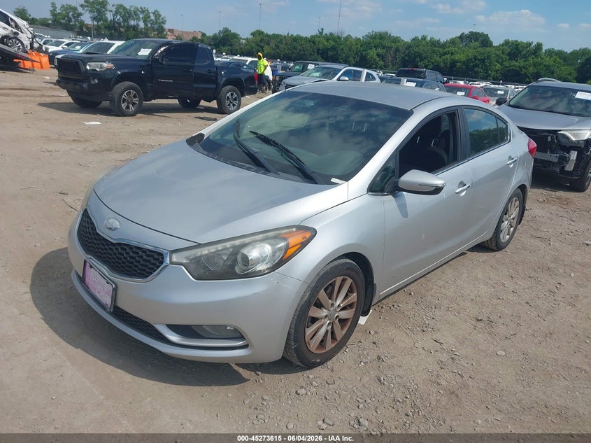 Vin: knafx4a86e5050619, lot: 45771439, kia forte ex 20142