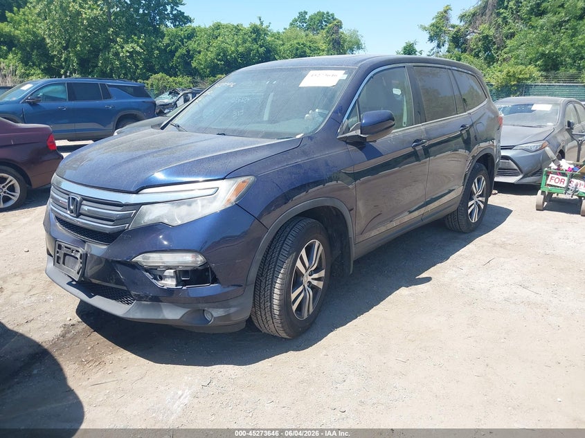 Vin: 5fnyf6h52gb125047, lot: 45771470, honda pilot ex-l 20162
