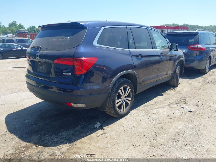 Vin: 5fnyf6h52gb125047, lot: 45771470, honda pilot ex-l 20164