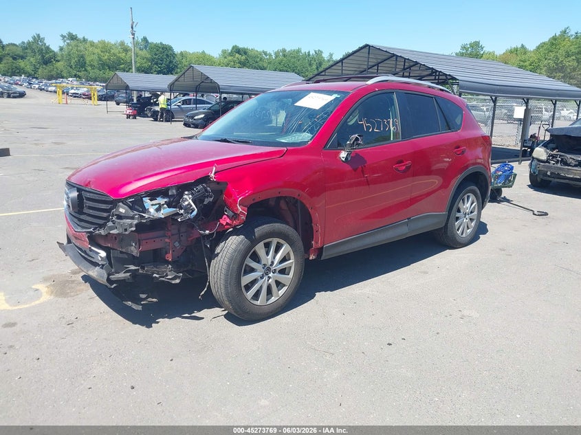 Vin: jm3ke4cy2g0620580, lot: 45771593, mazda cx-5 touring 20162
