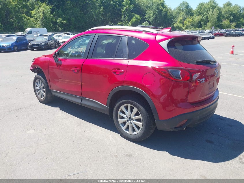 Vin: jm3ke4cy2g0620580, lot: 45771593, mazda cx-5 touring 20163