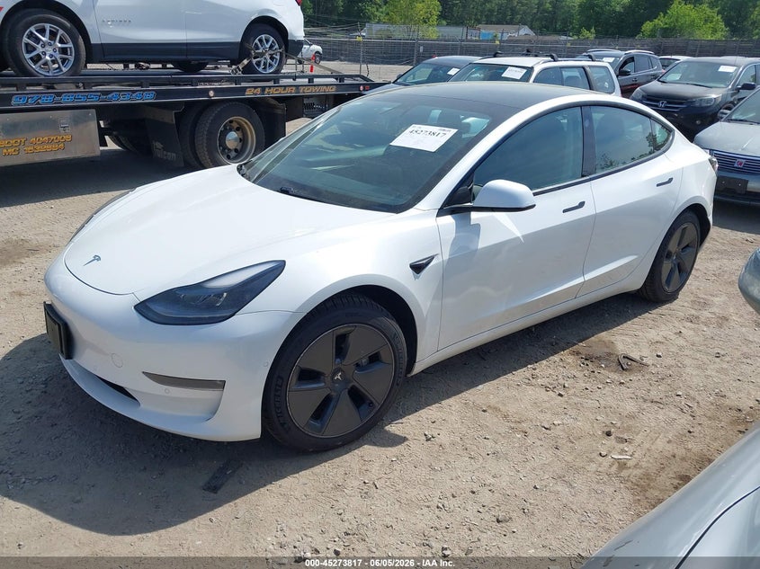 Vin: 5yj3e1eb1mf044076, lot: 45771640, tesla model 3 long range 20212
