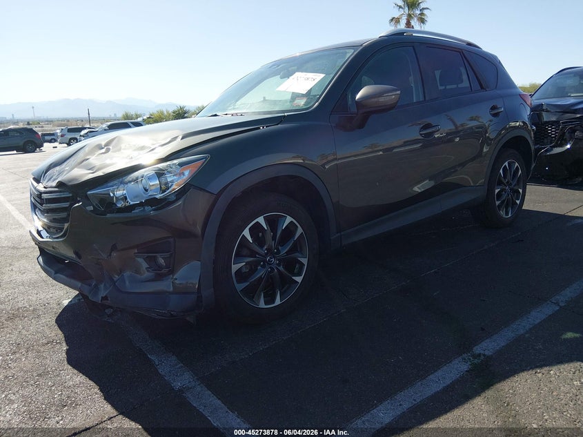 Vin: jm3ke4dy6g0870287, lot: 45771702, mazda cx-5 grand touring 20162