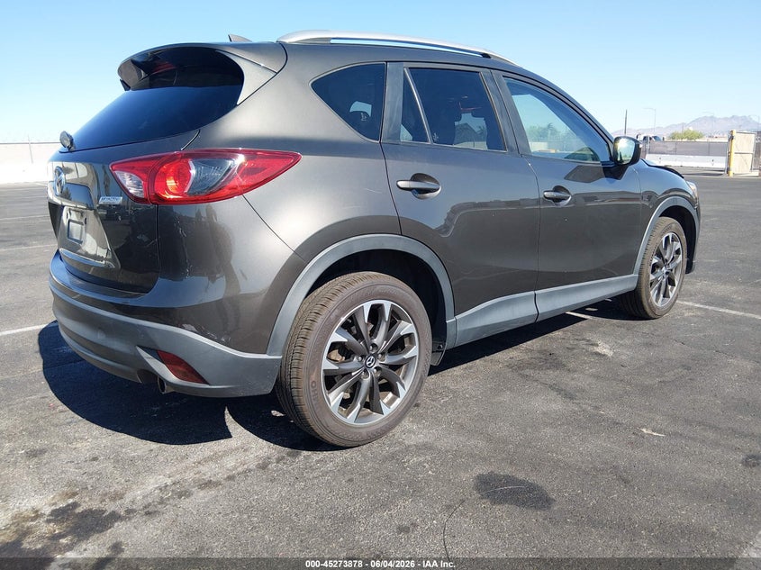 Vin: jm3ke4dy6g0870287, lot: 45771702, mazda cx-5 grand touring 20164