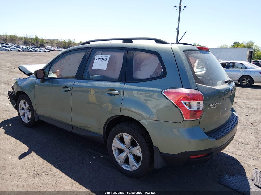 Vin: jf2sjabc6fh817312, lot: 45771707, subaru forester 2.5i 20153