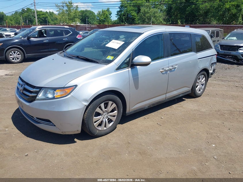 Vin: 5fnrl5h6xeb134768, lot: 45771718, honda odyssey ex-l 20142