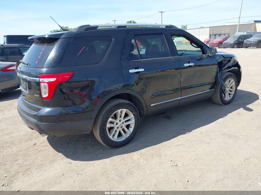 Vin: 1fm5k8d81ega72642, lot: 45771722, ford explorer xlt 20144