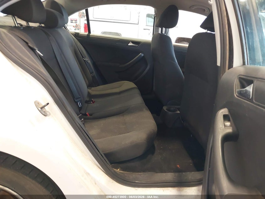 2012 Volkswagen Jetta 2.0 2.0L S white Lot 111045273900 Vin 3VW2K7AJ0CM352660