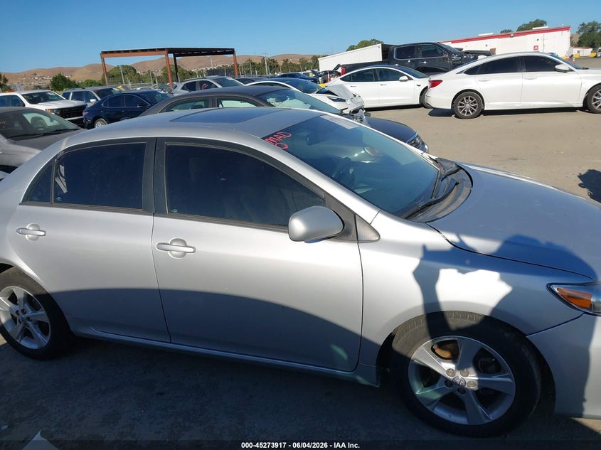 2012 Toyota Corolla 1.8 Le silver Lot 111045273917 Vin 5YFBU4EE1CP022544